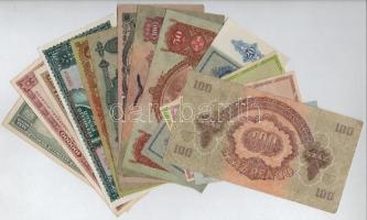 14db-os vegyes magyar pengő és adópengő bankjegy tétel, közte 1930. 20P T:II-III-