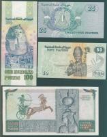 Egyiptom 1976-79. 9db klf bankjegy T:I,I-