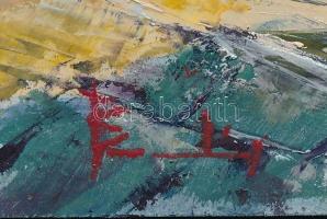 Olvashatatlan jelzéssel: Óvárosi részlet. Olaj, farost, 25x20 cm