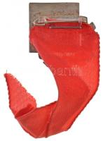 1961. "Női- és Ifjúsági Sportlövő EB Budapest 1961" zománcozott jelvény, szalaggal (27x27m...