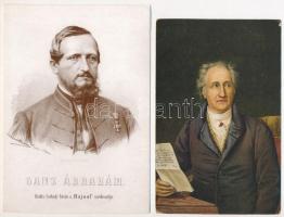 50 db főleg MODERN híres emberes motívumlap, vegyes minőség / 50 mostly MODERN motive cards about famous people, mixed quality