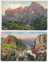 6 db RÉGI külföldi városképes lap, vegyes minőség. Osztrák és olasz lapok / 6 pre-1945 European town-view postcards, Italian, Austrian
