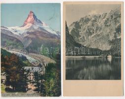 6 db RÉGI külföldi városképes lap, vegyes minőség. Osztrák és olasz lapok / 6 pre-1945 European town...