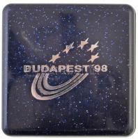1998. "Budapest '98" az Atlétikai Európa Bajnokság jelvénye (2x) egyik jelzett ezüst,...