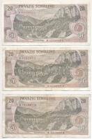 Ausztria 1967. 20Sch (3x) + 1986. 20Sch (3x) T:III
Austria 1967. 20 Schilling (3x) + 1986. 20 Schil...