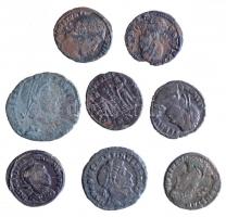 8db-os vegyes római rézpénz tétel a IV. századból T:2-,3 8pcs of various Roman copper coins from the 4th century AD C:VF,F