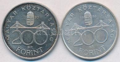 1993. 200Ft Ag "MNB" (2x) T:2
Adamo F13