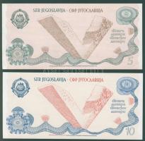 Jugoszlávia 1990. 5D + 10D "Tito" ki nem adott pár T:I RRR!!!