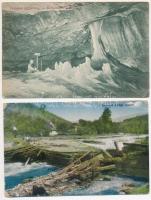 21 db RÉGI képeslap, magyar és külföldi városokkal és motívumokkal, vegyes minőség / 21 pre-1945 pos...