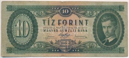 Vegyes 7db-os bankjegy tétel, benne: 1947. 10Ft, 1947. 100Ft, 1949. 10Ft, 1949. 100Ft T:III-IV