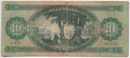 Vegyes 7db-os bankjegy tétel, benne: 1947. 10Ft, 1947. 100Ft, 1949. 10Ft, 1949. 100Ft T:III-IV