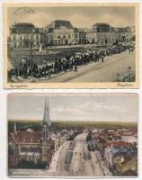17 db főleg RÉGI magyar városképes lap, vegyes minőség / 17 pre-1945 Hungarian town-view postcards, mixed quality
