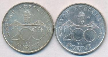 1994. 200Ft Ag "Deák" (2x) T:2
Adamo F13.1