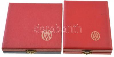 1967. "Csepel Vas és Fémművek 1892-1967" Br plakett (61mm) + 1981. "Csepel Vas- és Fé...