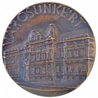 Csíkszentmihályi Róbert (1940-) 1973. "Városunkért / Április 15 Békés Város" Br emlékérem (78mm) T:2