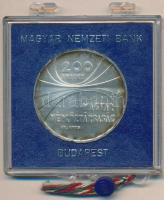 1975. 200Ft Ag "Magyar Tudományos Akadémia" eredeti, plombált MNB plasztiktokban T:BU patina Adamo EM47