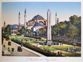 cca 1900-1930 Vegyes leporelló füzet tétel, 6 db, köztük  Firenze, Ancona, Velence, Konstantinápoly,...