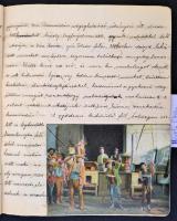 cca 1906 Tóthfalusy Lászlóné (született Weiser Baby),  kézzel írt útinaplója olaszországi utazásáról...