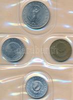 1979. 2f-10Ft (9xklf) érmés forgalmi sor fehér műbőr tokban tanúsítvánnyal T:1