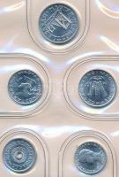 1979. 2f-10Ft (9xklf) érmés forgalmi sor fehér műbőr tokban tanúsítvánnyal T:1