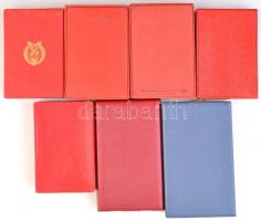 7db-os vegyes kitüntetés tétel a szocialista korszakból, benne "Az Építőipar Kiváló Dolgozója&q...