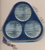 1977. 200Ft Ag (3xklf) "Magyar festők II. / Csontváry, Mányoki, Rippl-Rónai" eredeti plomb...