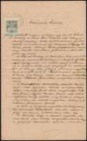 1899 Magyaróvár, Adásvételi szerződés 1K okmánybélyeggel