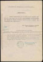 1947 Bp., Báró Thyssen Bornemisza Gunhilda és Henrik válásával kapcsolatos hivatalos okmányok