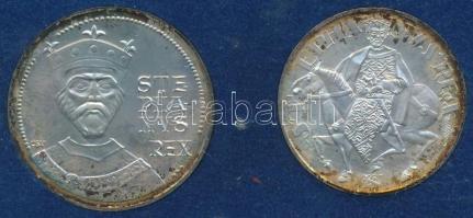 1972. 50Ft Ag + 100Ft Ag "Szent István" pár, kék plasztiktokban T:BU patina
Adamo EM38, E...