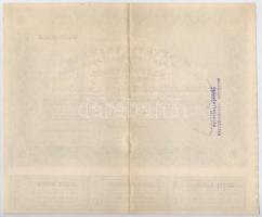Budapest 1946. "Pesti Magyar Kereskedelmi Bank" részvényutalvány 5 részvényről egyben, öss...
