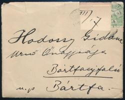 1911 Bp., a Hunnia Csónakázó Egyesület azonosítatlan tagjának kézzel írt levele Hodossy Gida (1869-1945) miniszteri tanácsos felesége, Fábry Mária (1884-1968) részére személyes ügyekben, megemlítve az öngyilkos Kosztka Emil (1854-1911) főtörzsorvos, párbajhős temetéséről, Hunnia-logós levélpapíron, feliratos borítékkal