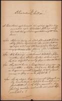 1877 Ráckeve, bizottsági tag magyar nyelvű, kézzel írt levele a bizottsági elnökhöz hivatali ügyekben