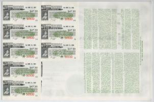 Amerikai Egyesült Államok 1953-1976. 13db-os részvény tétel, mindegyik perforációval, illetve lyukas...