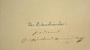 1896 A Ferenc József-rend lovagkeresztjének adományozó oklevele, Dr. Weisz Bernát bártfai közjegyző ...