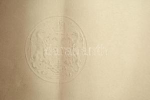 1896 A Ferenc József-rend lovagkeresztjének adományozó oklevele, Dr. Weisz Bernát bártfai közjegyző ...