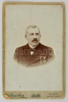 1896 A Ferenc József-rend lovagkeresztjének adományozó oklevele, Dr. Weisz Bernát bártfai közjegyző ...