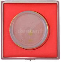 ~1970-1980. "Városi Tanács - Pécs" eozin mázas kerámiaplakett, jelzett Zsolnai, eredeti to...