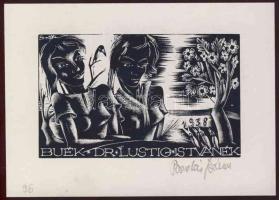 Bordás Ferenc (1911-1982) szignált Ex libris