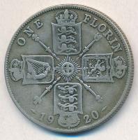 Nagy-Britannia 1920. 1Fl Ag "V.György" T:2-,3 
Great Britain 1920. 1 Florin Ag "Geor...