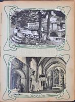 96 db MODERN fekete fehér Soproni városképes lap sérült albumban / 96 modern black and white Hungari...