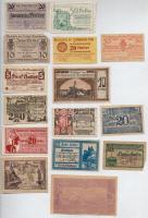 Ausztria 1920. 10-50h (15xklf) utalvány és szükségpénz, többek között Urolzmünster, Tulln, Ottensheim és Ebeslberg T:II-III- Austria 1920. 10-50 Heller (15xdiff) vouchers and necessity notes, with notes from Urolzmünster, Tulln, Ottensheim and Ebeslberg C:XF-VG