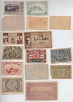Ausztria 1920. 10-50h (15xklf) utalvány és szükségpénz, többek között Urolzmünster, Tulln, Ottenshei...