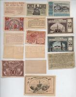Ausztria 1920. 10-50h (15xklf) utalvány és szükségpénz, többek között Tulln, Ebeslberg, Freistadt és...