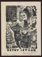 Bordás Ferenc (1911-1982) szignált Ex libris