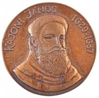 Tőrös Gábor (1934-) DN "Kájoni János 1629-1687" modern öntött Br plakett (99mm) T:2