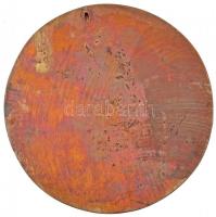 Tőrös Gábor (1934-) DN "Márton Áron Erdély püspöke" modern öntött Br plakett (100mm) T:2