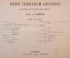 Kampen, Albert van: Orbis terrarum antiquus in scholarum usum descriptus. Gotha, 1886, Justus Perthe...