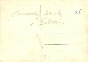 Kilőtt német tank halott katonával Belosevnél / WWI K.u.K. military, shot out German tank with dead ...