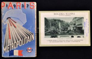 Vegyes nyomtatvány tétel, 4 db: 
cca 1920 Rogaska Slatina. (Rohtisch-Sauerbrunn). Papírkötés, magya...
