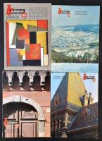 1966-1979 Budapest folyóirat 12 száma, változó állapotban